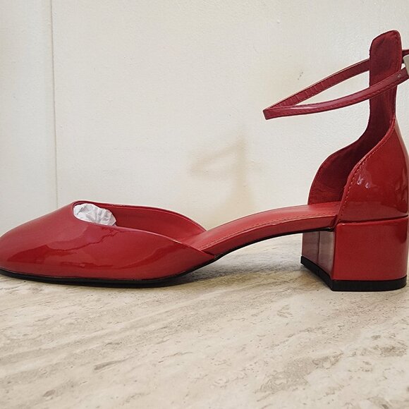 MANGO Women's Patent Leather-Effect Heeled Shoe - B018.4 - Picture 4 of 9